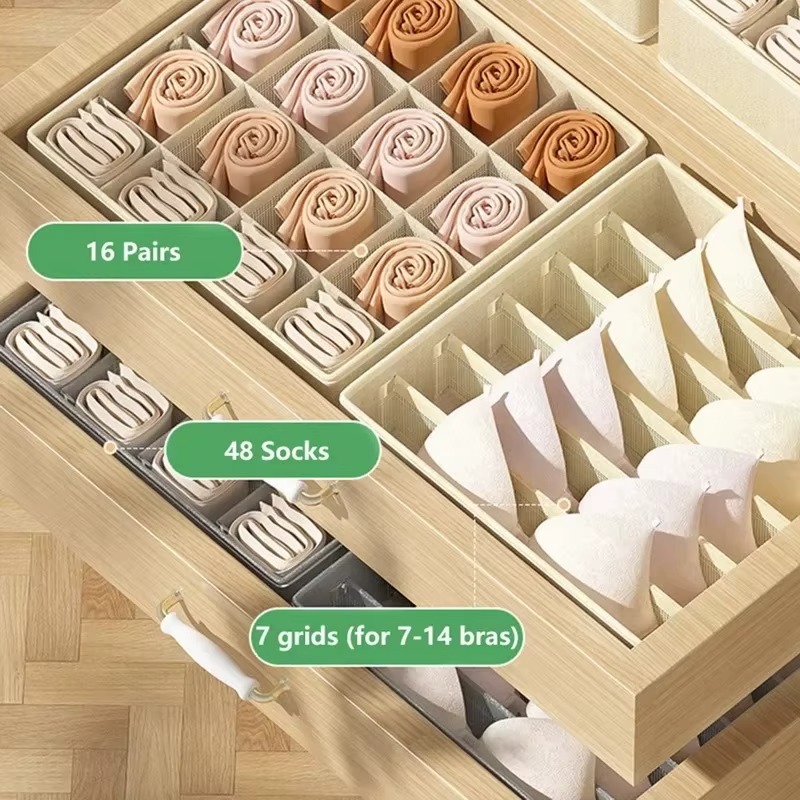 1-2Pcs Non-woven Fabric Underw - مراجعة Sock Organizer Tray وسعره
