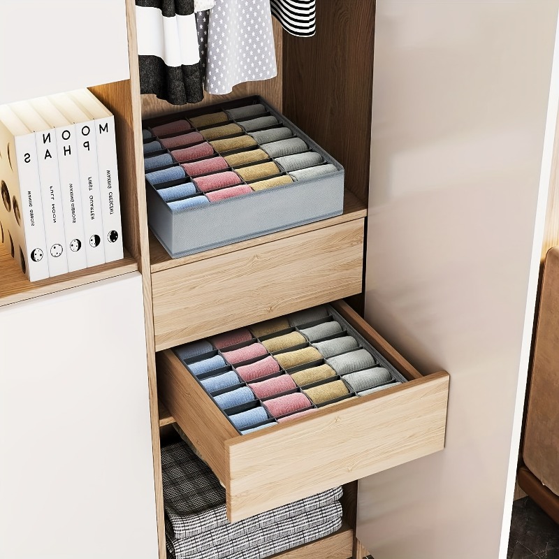 2Pcs 24-Compartment Fabric Soc - مراجعة Sock Organizer Tray وسعره