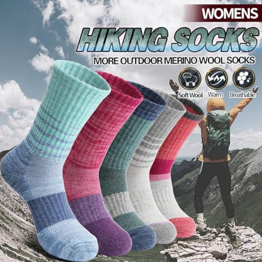 Anlisim Merino Wool Hiking Soc - مراجعة Wool Hiking Sock وسعره