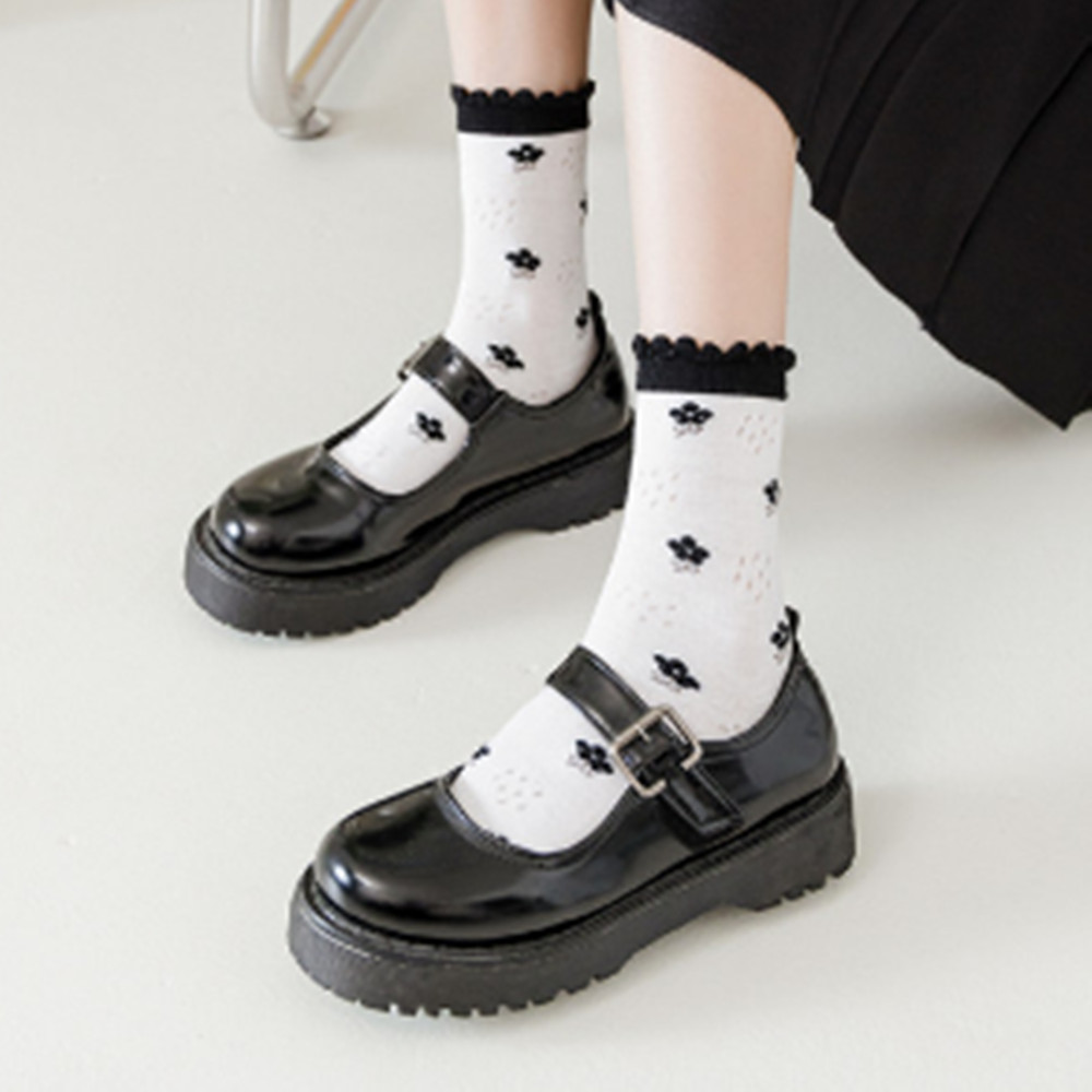 Woman Lace flower short sock t - مراجعة Invisibility Sock Loafer وسعره