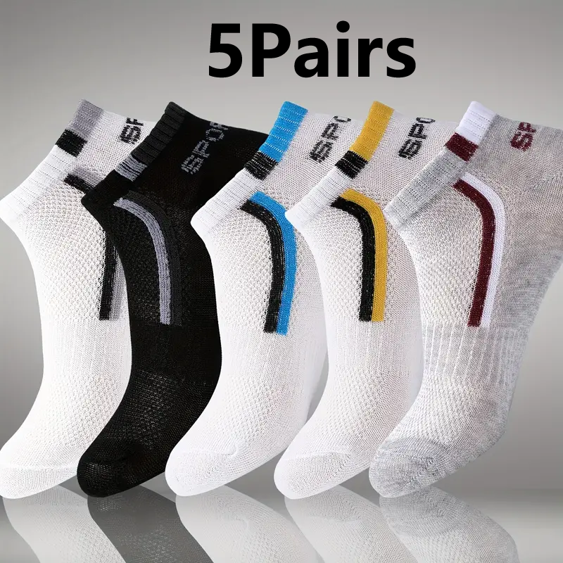 5Pair Men's Anti-Slip Ankle Bo - مراجعة Ankle Sock Low Cut وسعره
