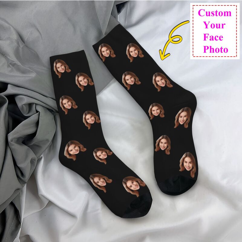Personalized Custom Face Photo - مراجعة Dress Sock Men وسعره