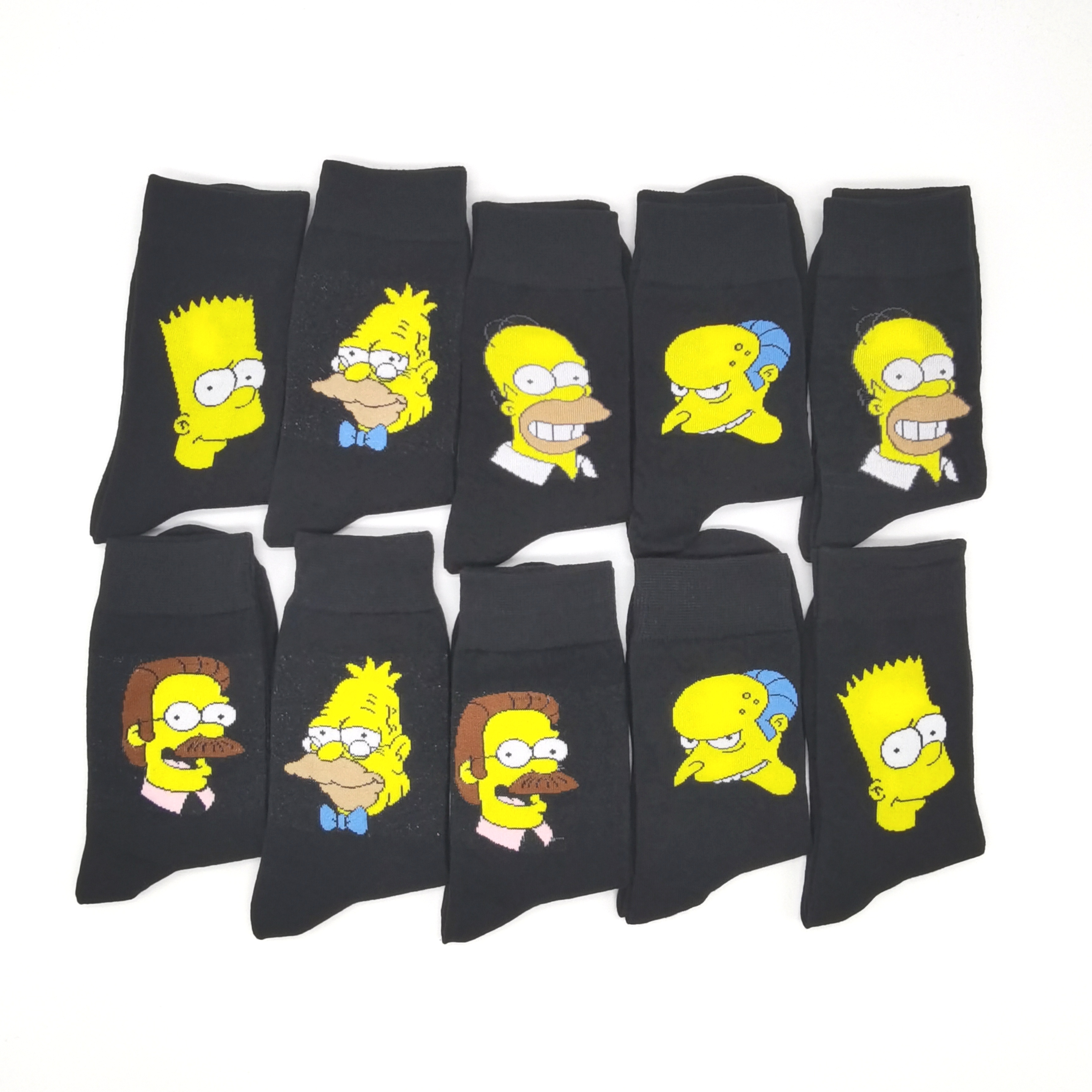 10 Pairs/Pack Funny Men Woman  - مراجعة Cotton Crew Sock Pack وسعره