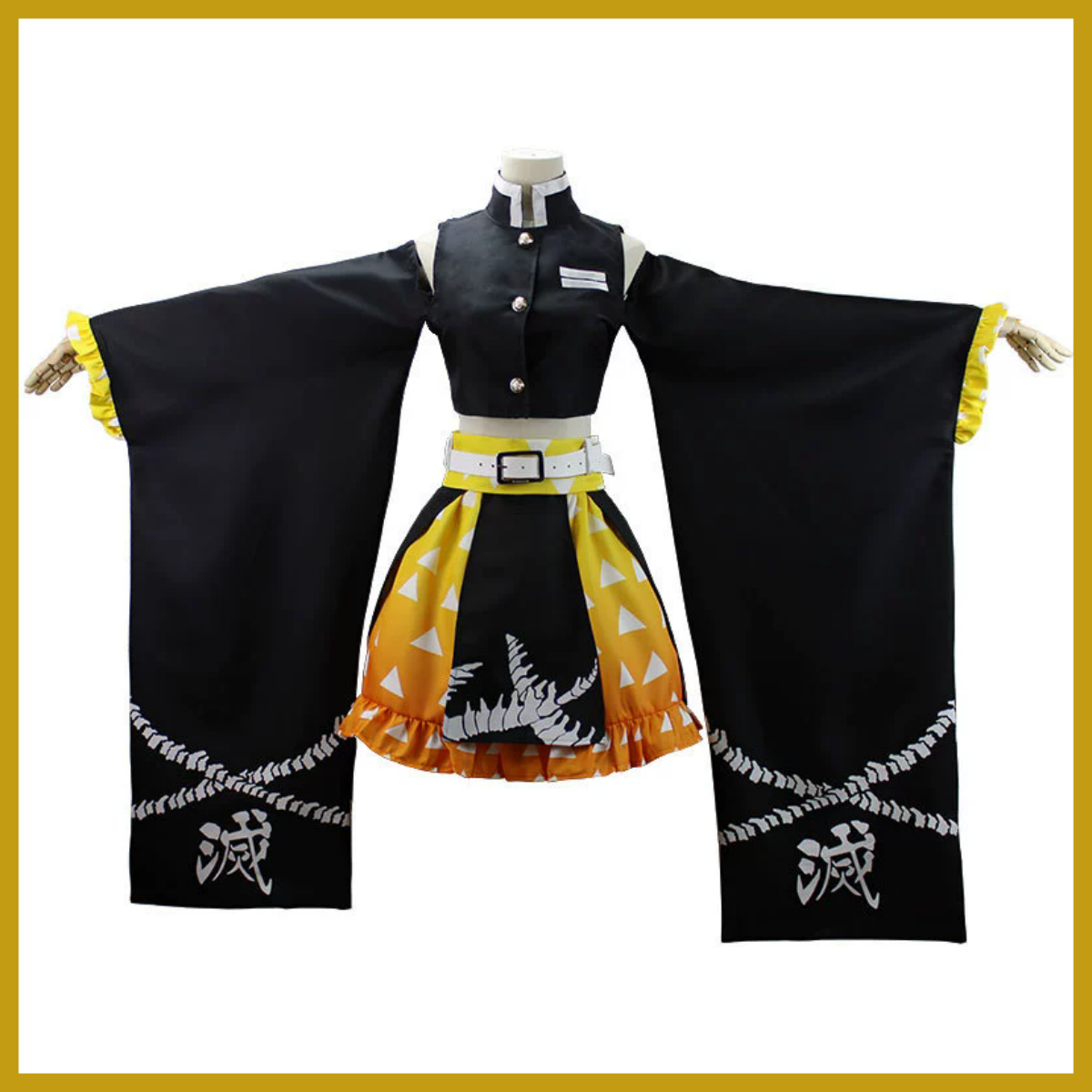 Anime Agatsuma Zenitsu Cosplay - مراجعة Dress Sock Men وسعره