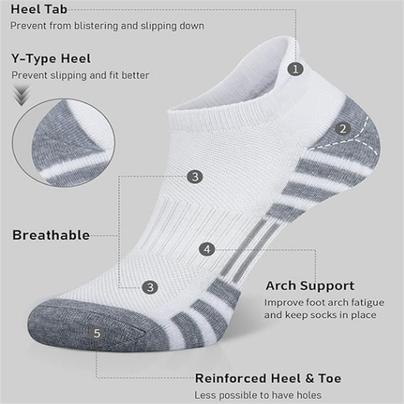 6/24 Pairs Cushioned Breathabl - مراجعة Ankle Sock Low Cut وسعره