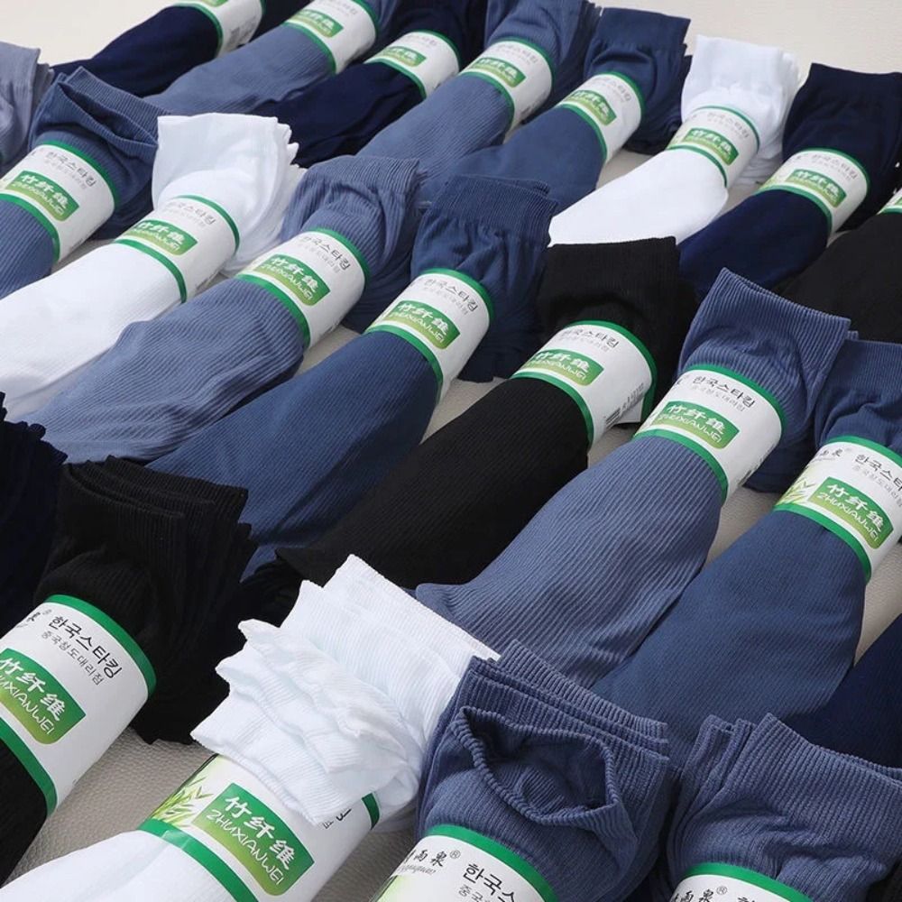 10pairs Casual Breathable Men  - مراجعة Silk Sock Bamboo وسعره