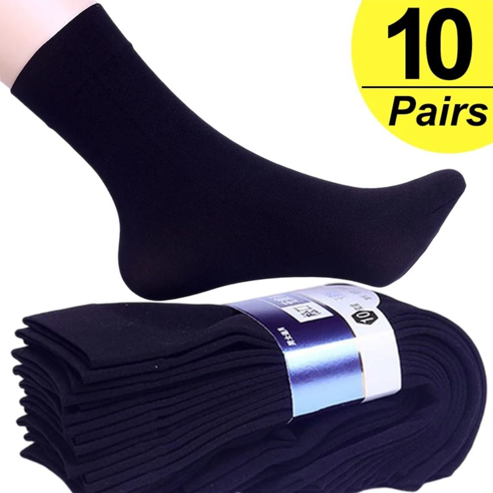 10pairs Casual Breathable Men  - مراجعة Silk Sock Bamboo وسعره
