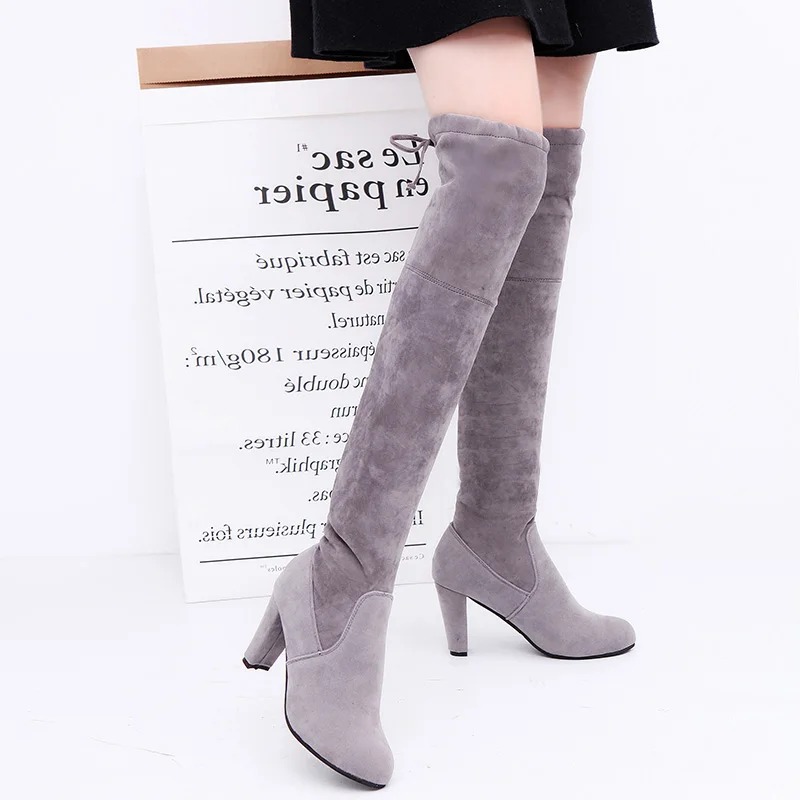 Women's Boots Stretch Fabric O - مراجعة Knee High Sock Women وسعره
