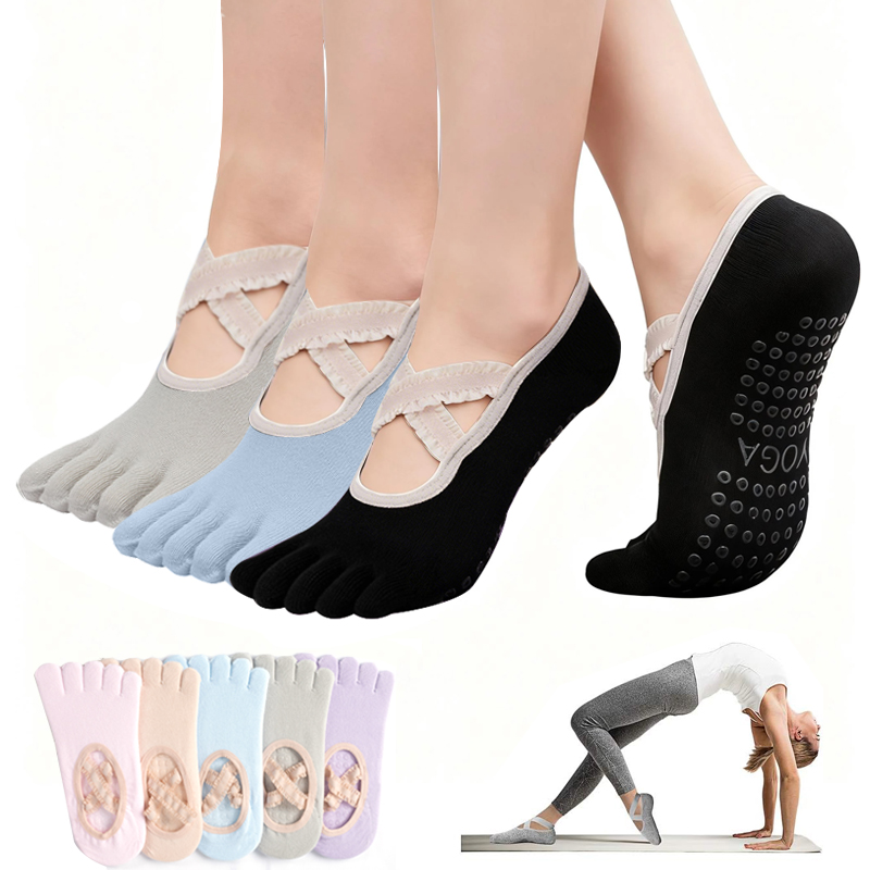 Ladies Non-Slip Pilates Socks  - مراجعة No Show Sock Women وسعره