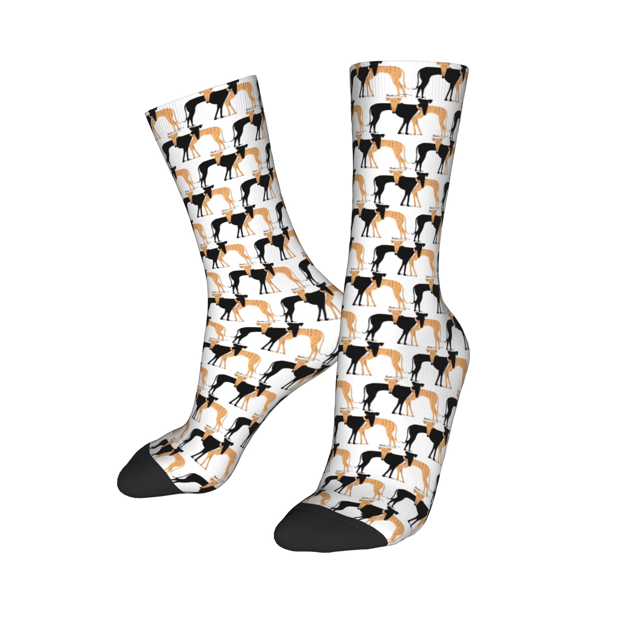 Custom Cute Mens Greyhound Dog - مراجعة Dress Sock Men وسعره