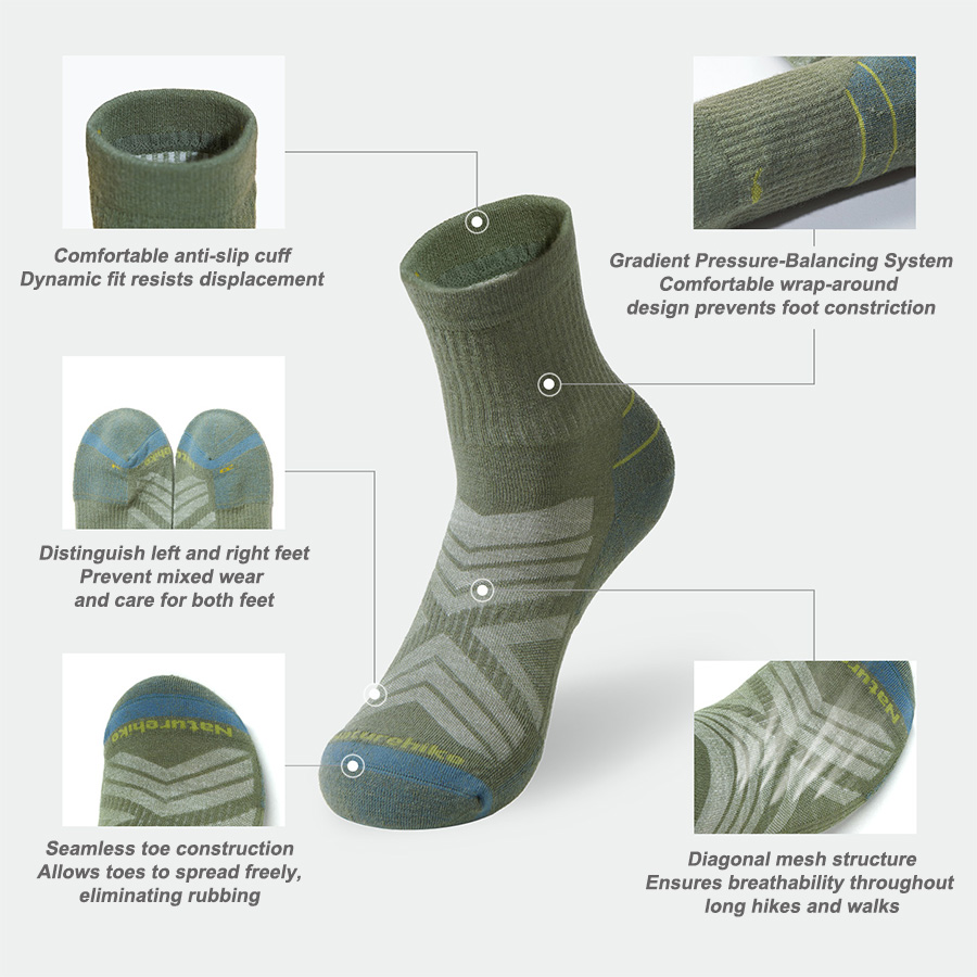 Naturehike Sport Socks Man Soc - مراجعة Wool Hiking Sock وسعره