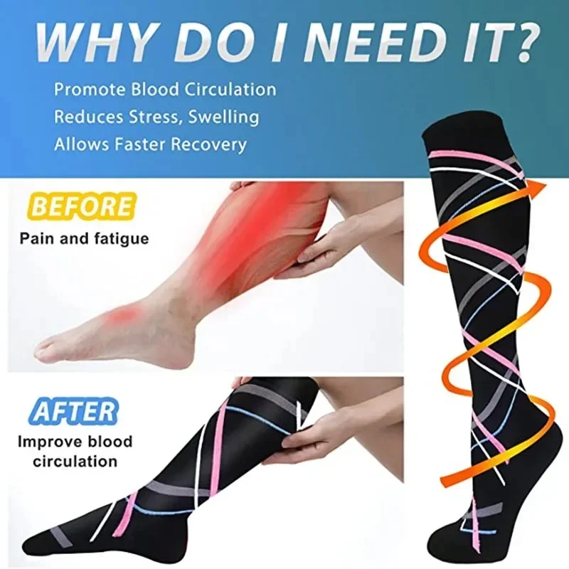 Unisex Compression Socks for M - مراجعة Compression Sock Medical وسعره