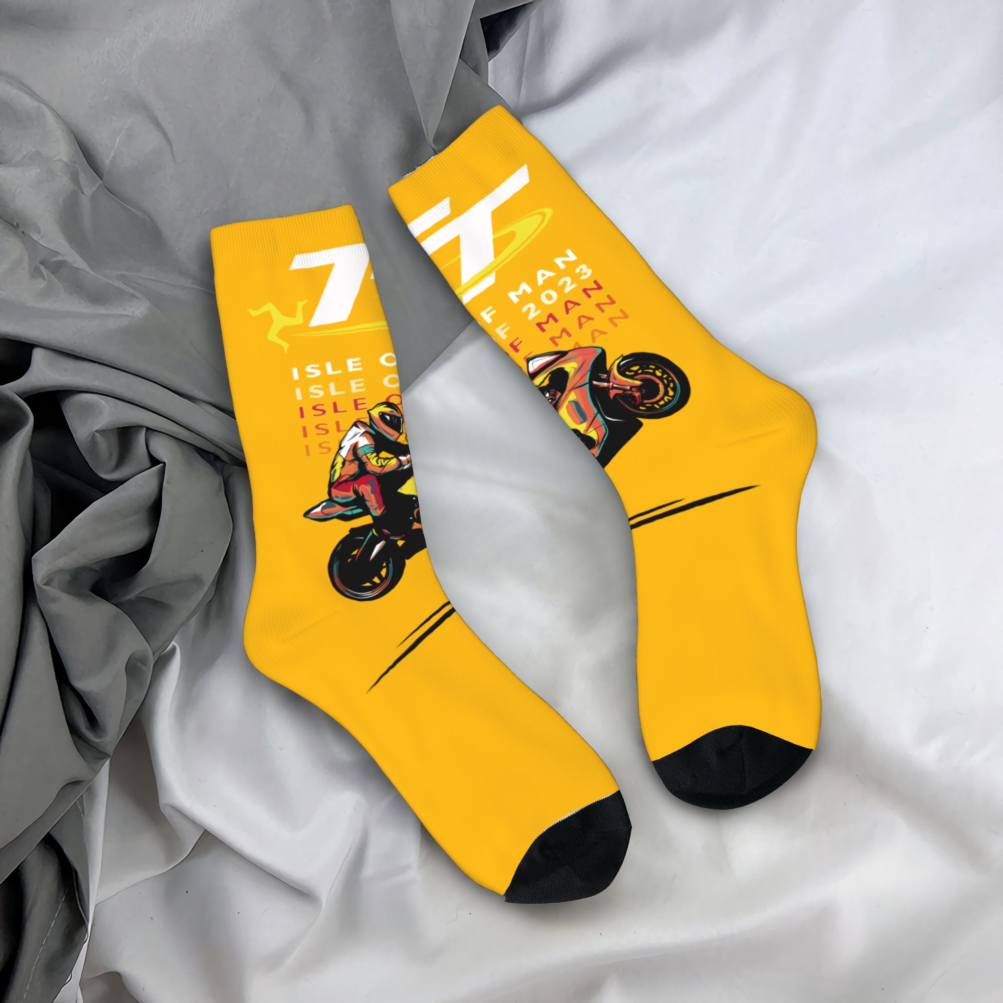Custom Motorcycle Sports Isle  - مراجعة Dress Sock Men وسعره