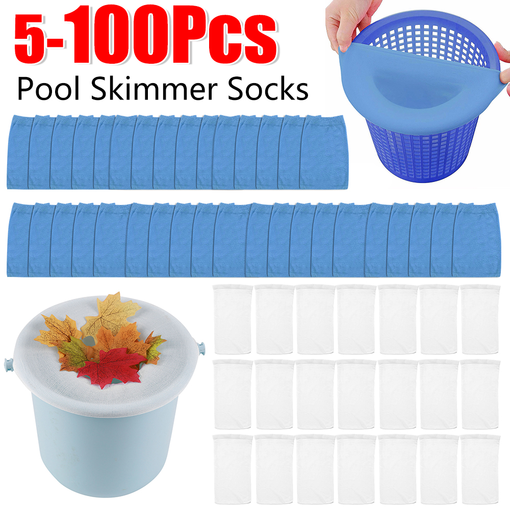 100-5PCS Pool Skimmer Socks El - مراجعة Sock Organizer Tray وسعره