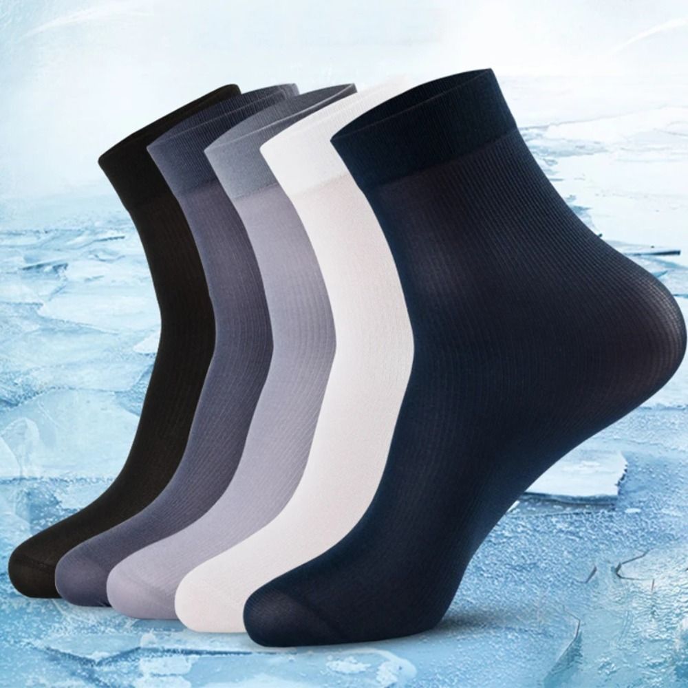 10pairs Men Ice Silk Socks Sum - مراجعة Silk Sock Bamboo وسعره