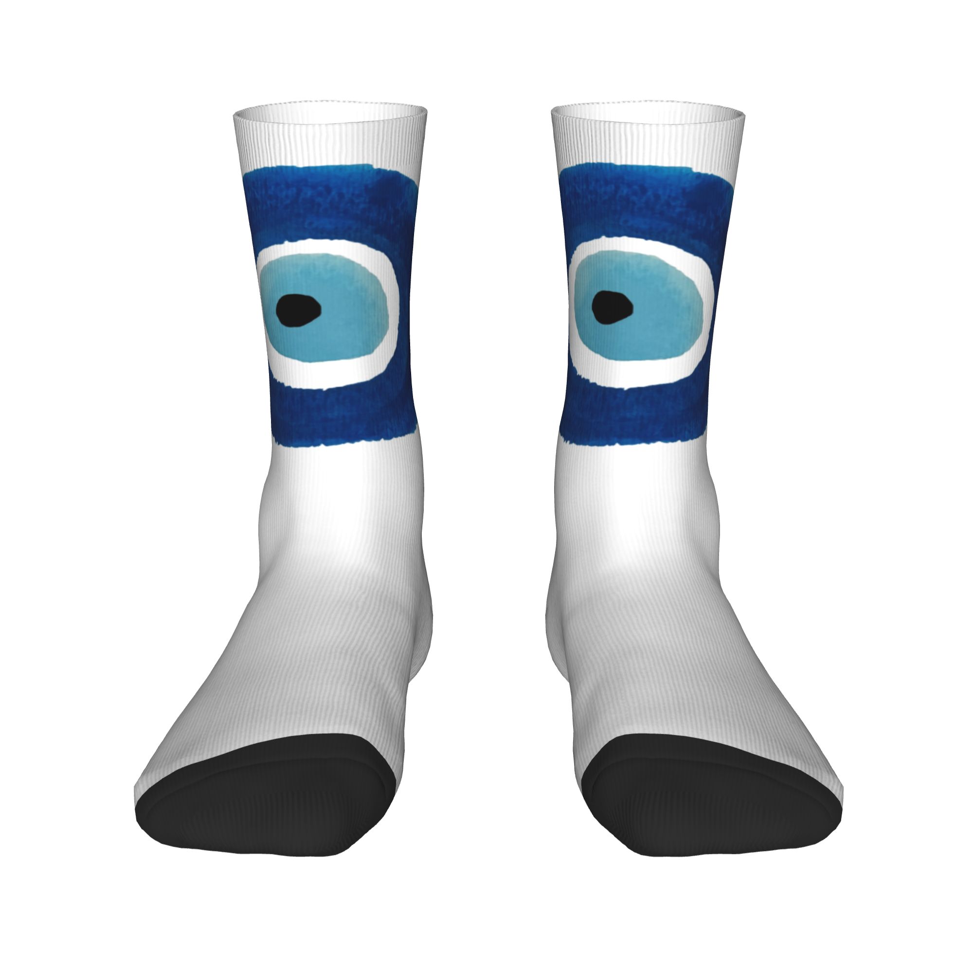 Custom Watercolor Evil Eye Naz - مراجعة Dress Sock Men وسعره