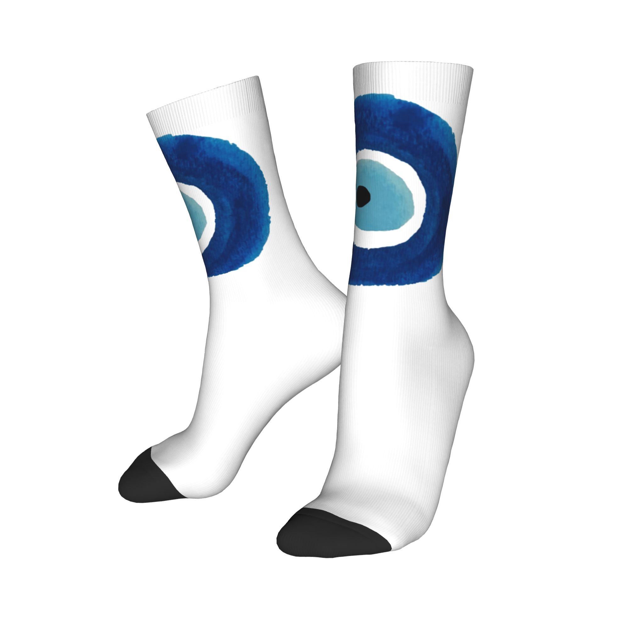 Custom Watercolor Evil Eye Naz - مراجعة Dress Sock Men وسعره