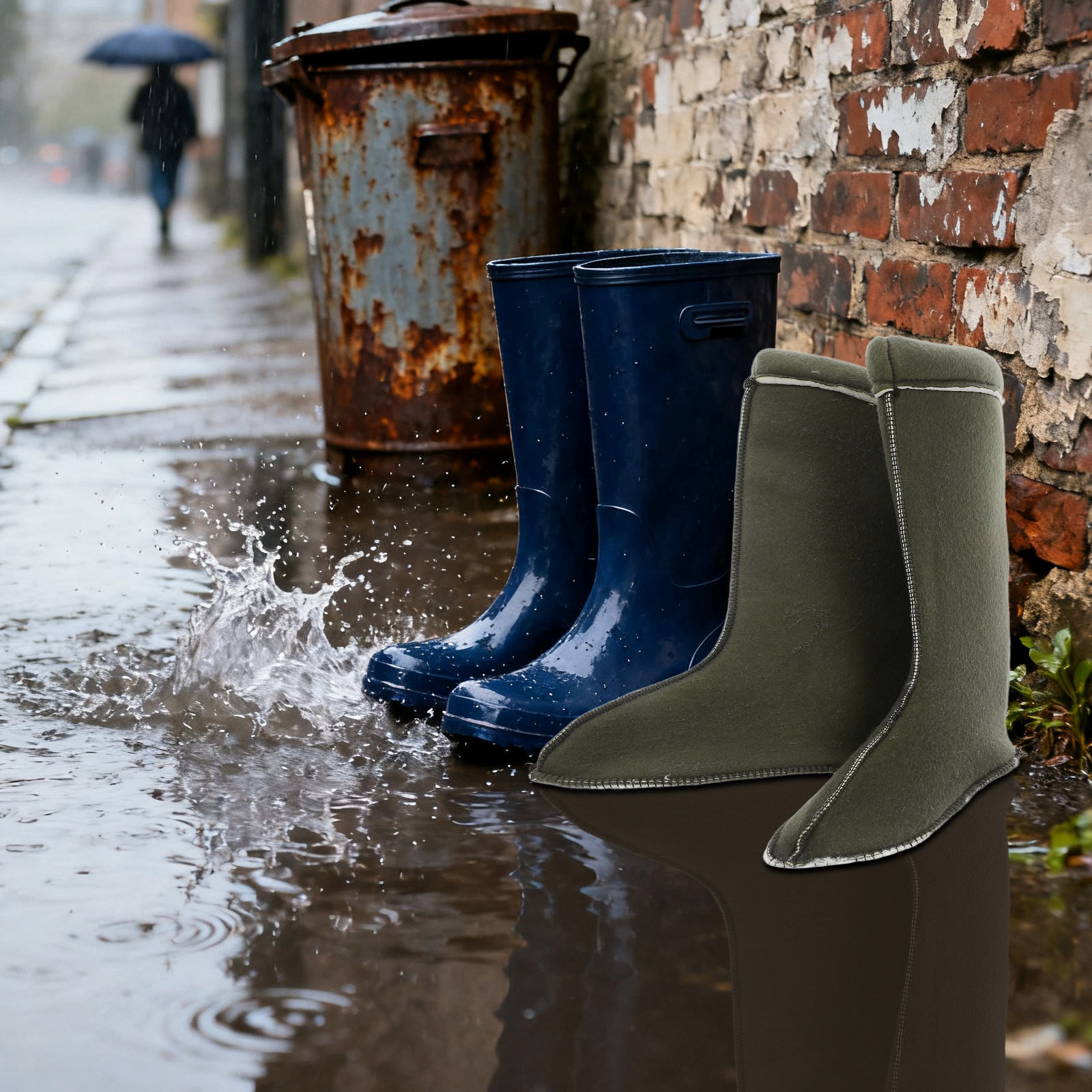1Pair Thick Thermal Rain Boot  - مراجعة Thermal Sock Winter وسعره