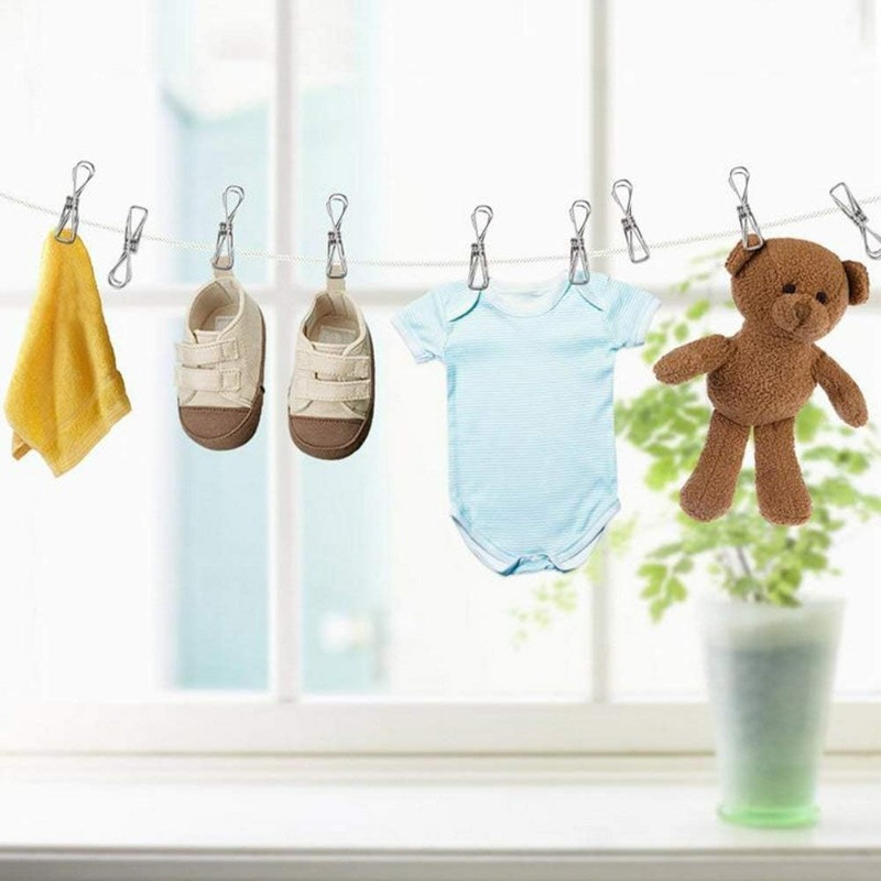 10/50PCS Stainless Steel Clips - مراجعة Sock Organizer Tray وسعره