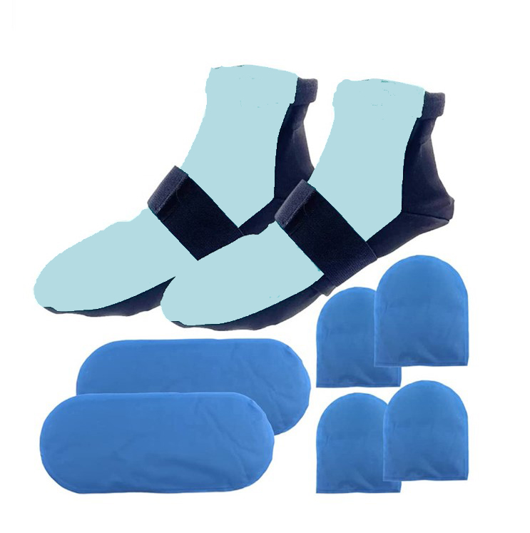 Sky blue burns injury relaxes  - مراجعة Cotton Crew Sock Pack وسعره