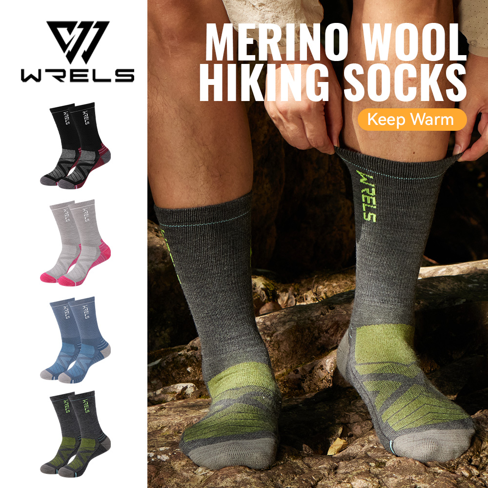 WRELS 1/2/3 Merino Wool Socks  - مراجعة Wool Hiking Sock وسعره