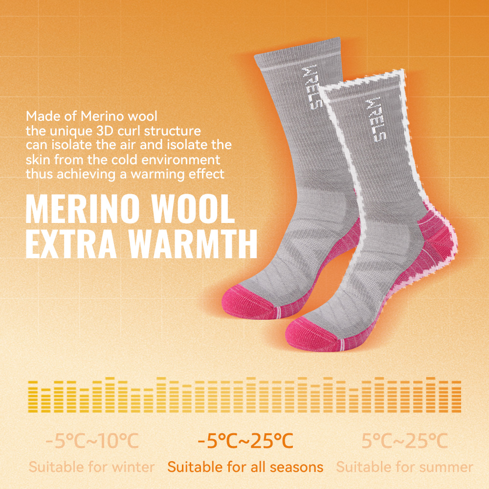 WRELS 1/2/3 Merino Wool Socks  - مراجعة Wool Hiking Sock وسعره