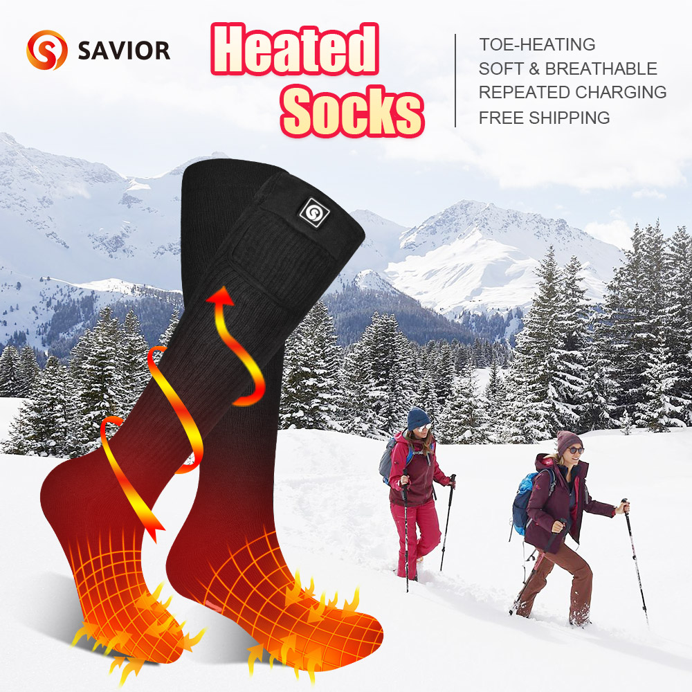 SAVIOR Heated Winter Thermal H - مراجعة Thermal Sock Winter وسعره
