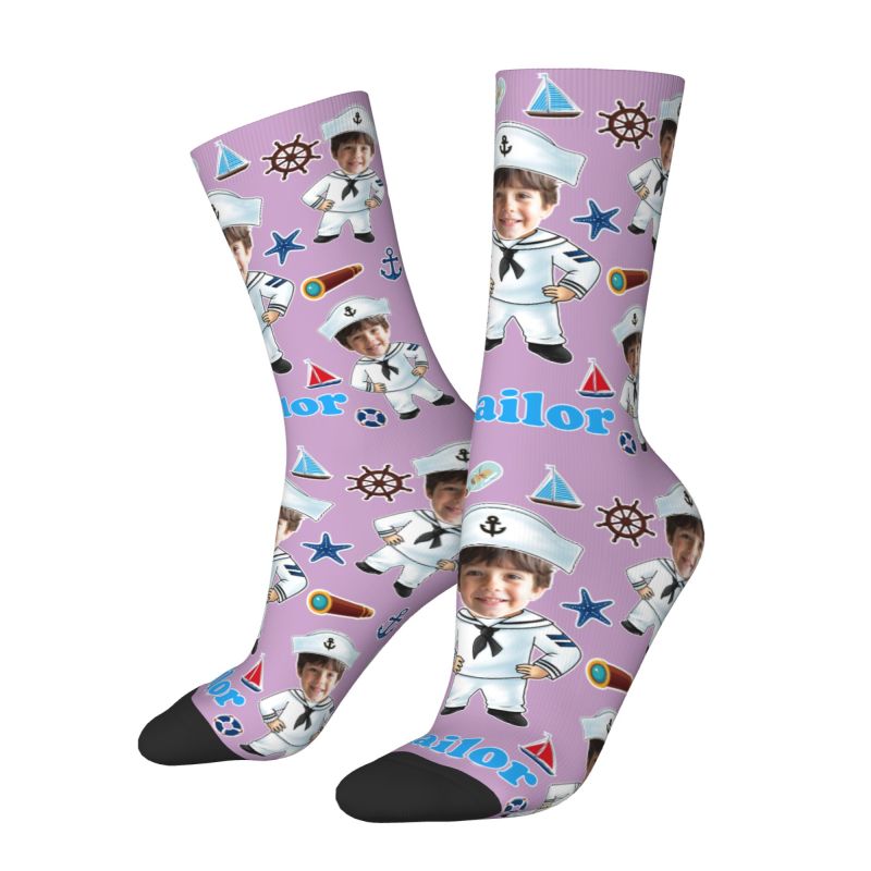 Funny Sailor Nautical Captain  - مراجعة Dress Sock Men وسعره