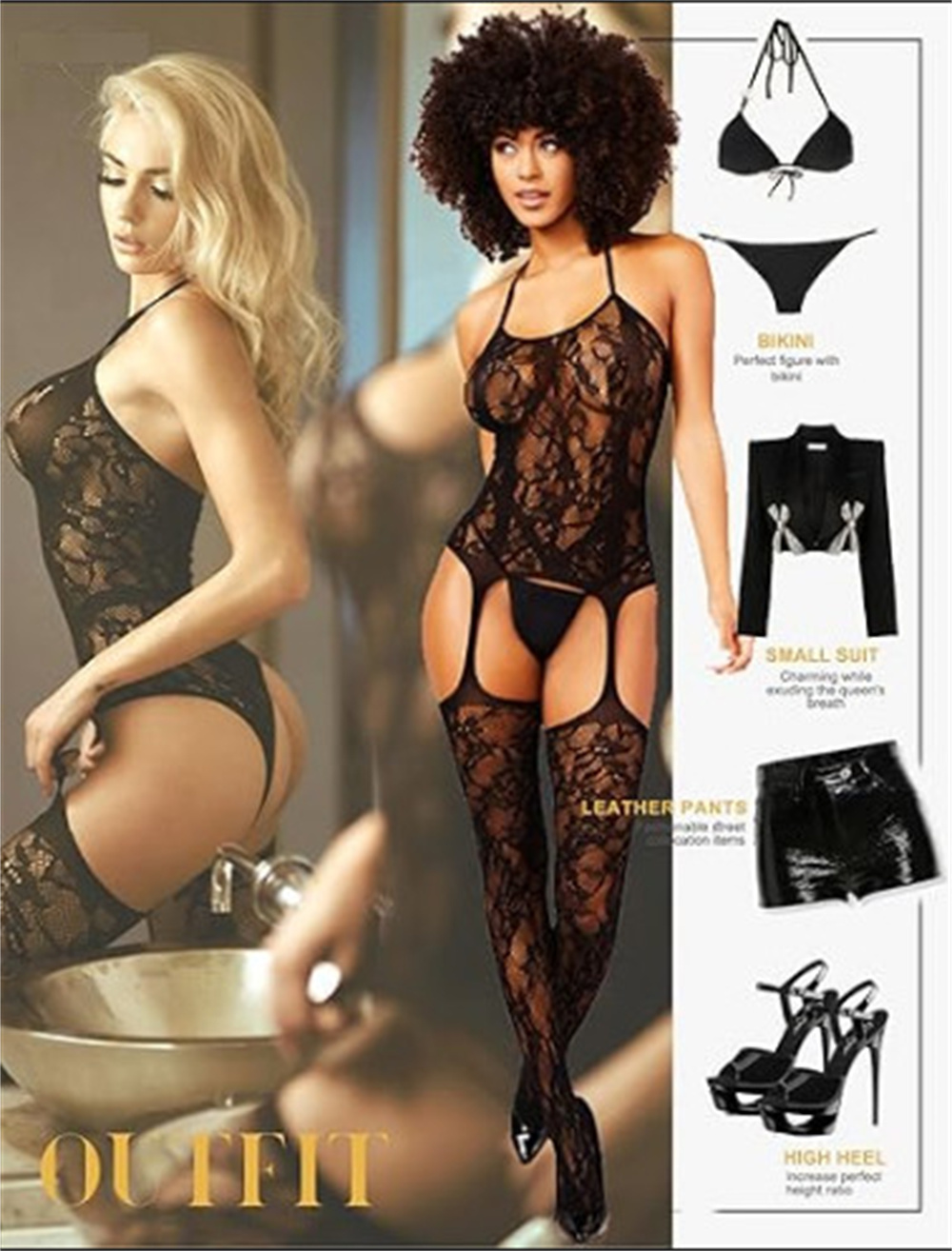 Womens Sexy Costumes Suit Lace - مراجعة Fishnet Stocking Women وسعره